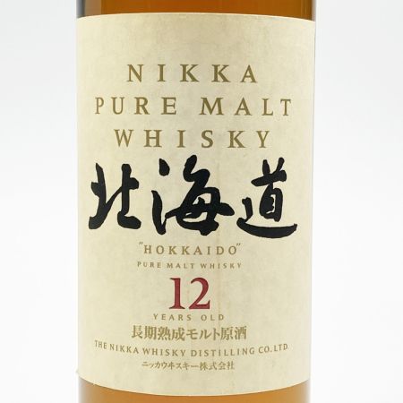 【北海道内限定発送】 ニッカウイスキー ピュアモルトウイスキー 北海道 12年 750ml 43% 未開栓