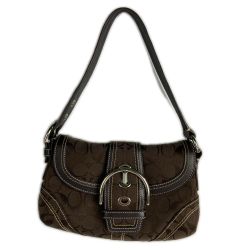 ■■ COACH コーチ ソーホー シグネチャー ワンショルダーバッグ 10296 ブラウン Bランク