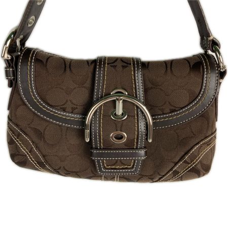  COACH コーチ ソーホー シグネチャー ワンショルダーバッグ 10296 ブラウン
