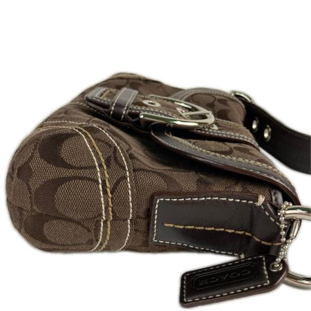  COACH コーチ ソーホー シグネチャー ワンショルダーバッグ 10296 ブラウン