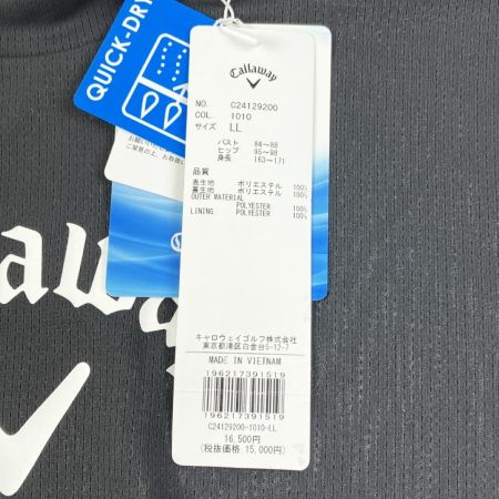  Callaway キャロウェイ ゴルフウェア 半袖 モックネックワンピース C24129200 ブラック