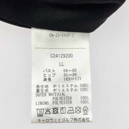  Callaway キャロウェイ ゴルフウェア 半袖 モックネックワンピース C24129200 ブラック