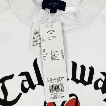  Callaway キャロウェイ ゴルフウェア ラブキャロウェイ 半袖スウェット C25117222 ホワイト