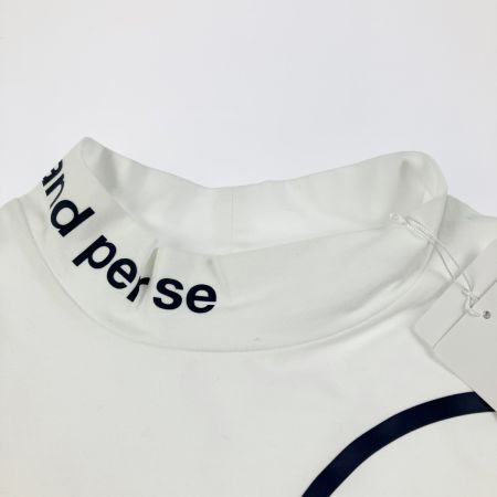  and per se アンパスィー ゴルフウェア 半袖 リファインドライ モックネックシャツ AFS9515V5 ホワイト