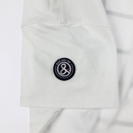  and per se アンパスィー ゴルフウェア 半袖 リファインドライ モックネックシャツ AFS9515V5 ホワイト