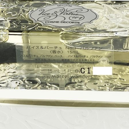  コスメデコルテ 香水 バイス&バーチュ No.1 パルファン 15ml 箱付