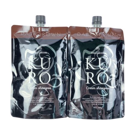   バランローズ KURO クリームシャンプー ダークブラウン 400g ×2個セット