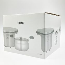 ▽▽ THERMOS サーモス 真空保温調理器 シャトルシェフ 3.0L KBK-3000 モノホワイト 開封未使用品 Sランク