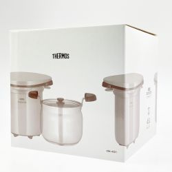 ▽▽ THERMOS サーモス 真空保温調理器 シャトルシェフ 4.5L KBK-4501 パールホワイト 開封未使用品 Sランク