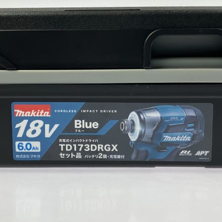  MAKITA マキタ 充電式インパクトドライバ 18V 6.0Ah TD173DRGX ブルー
