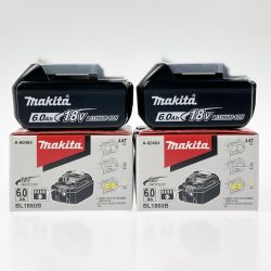 ▽▽ MAKITA マキタ リチウムイオンバッテリ 2個セット 18V 6.0Ah BL1860B Sランク