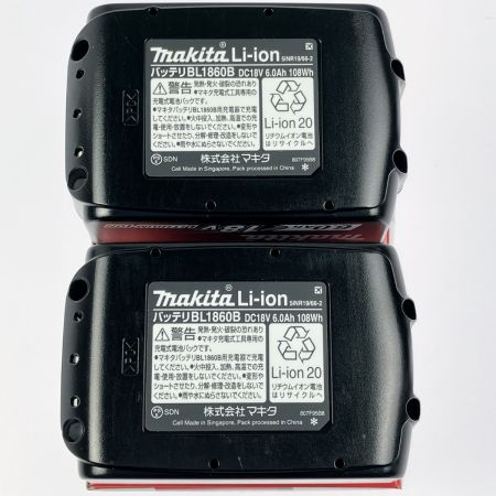  MAKITA マキタ リチウムイオンバッテリ 2個セット 18V 6.0Ah BL1860B