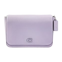 ▽▽ COACH コーチ メッセンジャーバッグ シグネチャー キャンバス インテリア CJ843 ラベンダー Aランク