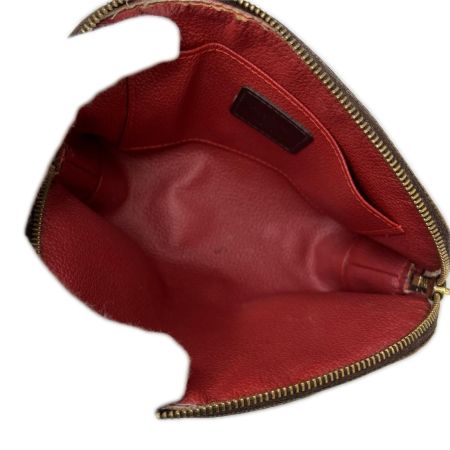  LOUIS VUITTON ルイヴィトン ダミエ ポッシュ・コスメティック 化粧ポーチ N47516 ブラウン