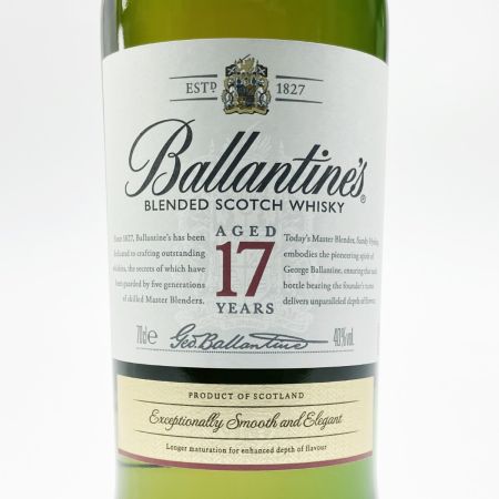  Ballantine's バランタイン 17年 ブレンデッド・スコッチウイスキー 700ml 40% 未開栓