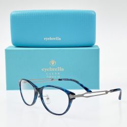 ▽▽ eyebrella アイブレラ クリアタッチ サングラス EB-39 ネイビー Aランク
