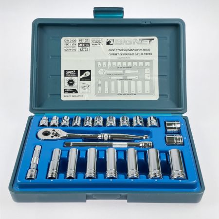  SIGNET シグネット 3/8DR 22PC MM ソケットレンチセット 12723