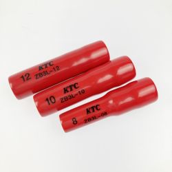▽▽ KTC ケーティーシー 9.5sq.絶縁ディープソケット 3種セット ZB3L-08/10/12 Sランク