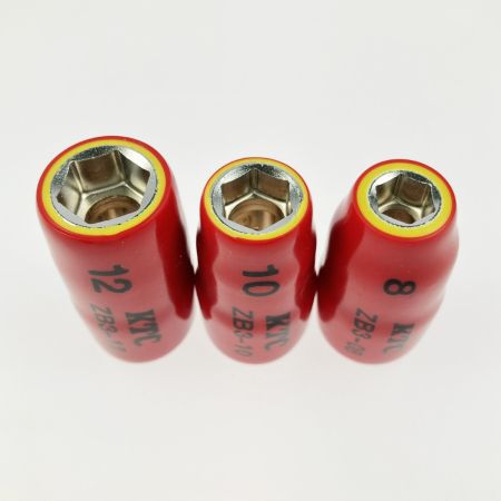  KTC ケーティーシー 9.5sq.絶縁ソケット 3種セット ZB3-08/10/12