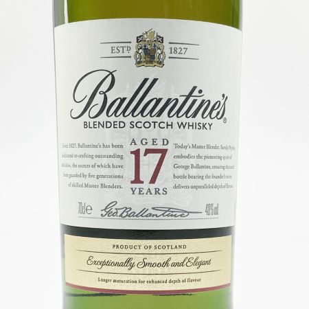 Ballantine's バランタイン 17年 ブレンデッド・スコッチウイスキー 700ml 40% 未開栓