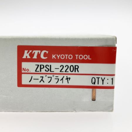  KTC ケーティーシー 樹脂製絶縁ノーズプライヤー ZPSL-220R