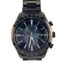 ▽▽ CITIZEN シチズン アテッサ アクトライン ブラックチタン LAYERS of TIME エコ・ドライブ AT8286-65E Bランク