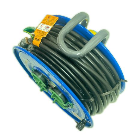  HATAYA コードリール サンデーレインボーリール 屋外用 30m SG-30K ブルー