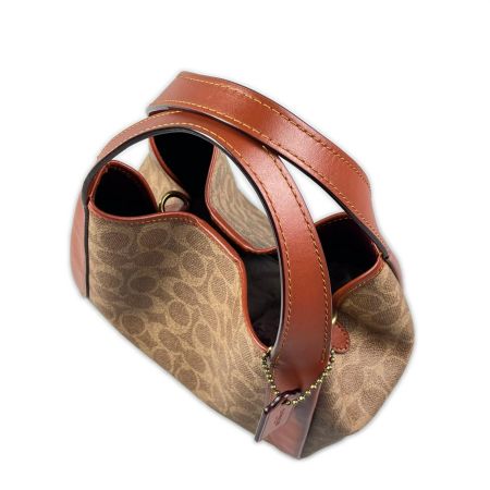  COACH コーチ ハドリー ホーボー 21 シグネチャー キャンバス 79251 ブラウン
