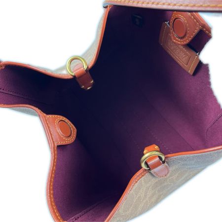  COACH コーチ ハドリー ホーボー 21 シグネチャー キャンバス 79251 ブラウン
