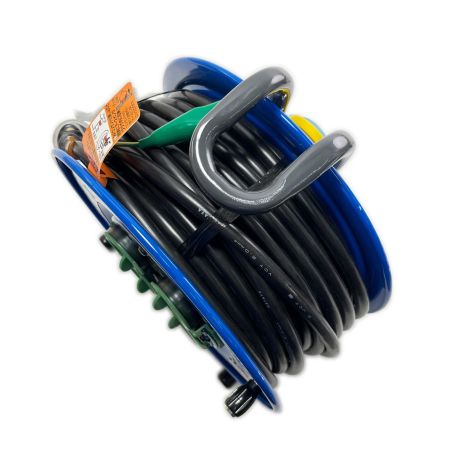 HATAYA コードリール サンデーレインボーリール 屋外用 30m SG-30K ブルー