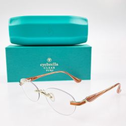 ▽▽ eyebrella アイブレラ クリアピュア サングラス EB-29 コーラルピンク Bランク