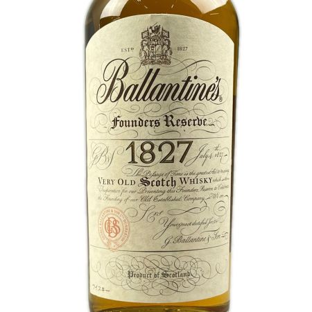  Ballantine's バランタイン ファウンダーズ リザーブ 1827 750ml 未開栓