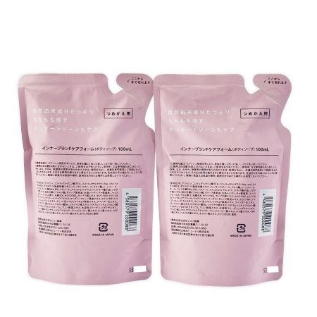  ミスミ製薬 インナーブラン フェムケアフォーム 100ml つめかえ用 2袋セット