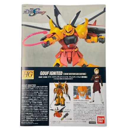   HG 1/144 グフイグナイテッド(ハイネ・ヴェステンフルス専用機) 未組立品