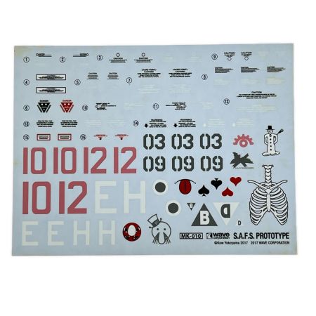  WAVE ウェーブ マシーネンクリーガー Ma.K. 1/20 S.A.F.S. プロトタイプ 未組立品