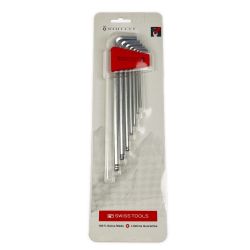 ▽▽ PB SWISS TOOLS スイスツールズ ボール付ロング六角棒レンチセット 212.LH-6CN Sランク