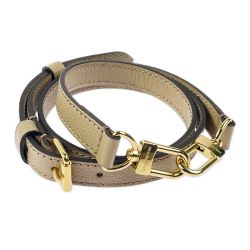 LOUIS VUITTON ルイヴィトン ショルダーストラップ 1.8cm幅 スナップフック 7段階調節可能 ベージュ Bランク