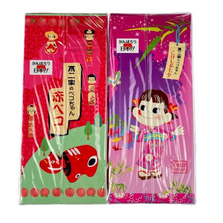 不二家 ペコちゃん人形2点セット 東北紀行 赤べこ・こけし＆七夕 未開封