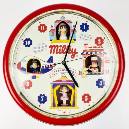 不二家 ペコちゃん ミルキーオリジナルからくり時計 ミルキー発売60周年記念 当選品