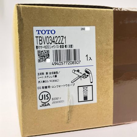 TOTO トートー 壁付サーモスタット混合水栓 取り替え用・寒冷地仕様 未開封品 箱ダメージ TBV03422Z1