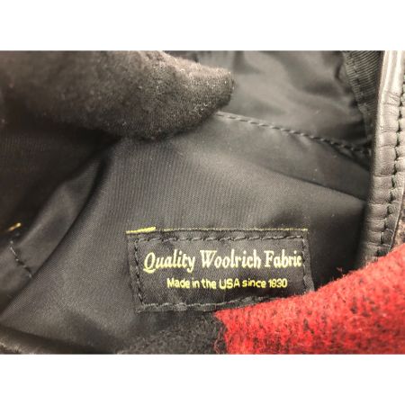  ポーターガール ウールリッチ コラボ レディース ショルダーバッグ 斜め掛け  レッド系