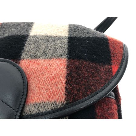  ポーターガール ウールリッチ コラボ レディース ショルダーバッグ 斜め掛け  レッド系