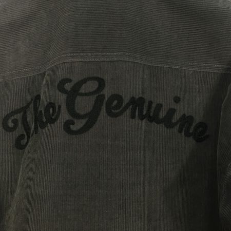  CALLE コーデュロイジャケット 襟レザー SIZE L グレー