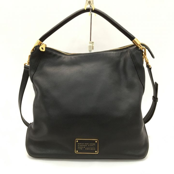 MARC BY MARC JACOBS マークバイマークジェイコブス 2way ショルダー トート バッグ レザー M0007185001  ブラック｜中古｜なんでもリサイクルビッグバン