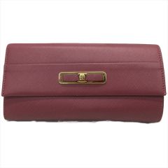  Salvatore Ferragamo サルヴァトーレフェラガモ レディース長財布  22 C127 ボルドー Bランク