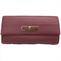 ▼▼ Salvatore Ferragamo サルヴァトーレフェラガモ レディース長財布  22 C127 ボルドー Bランク