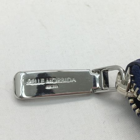  PELLE MORBIDA L字ファスナー コンパクトウォレット Barca バルカ PMO-BAJ13 ネイビー