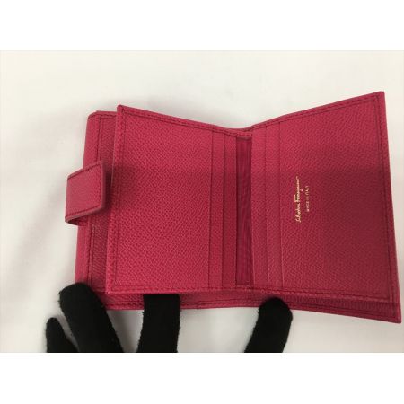  Ferragamo フェラガモ レディース 二つ折り財布 ガンチーニ ピンク