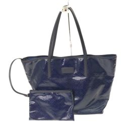 ▼▼ MACKINTOSH PHILOSOPHY マッキントッシュフィロソフィー トートバッグ ショッピングトート ポーチ付 ブルー Bランク