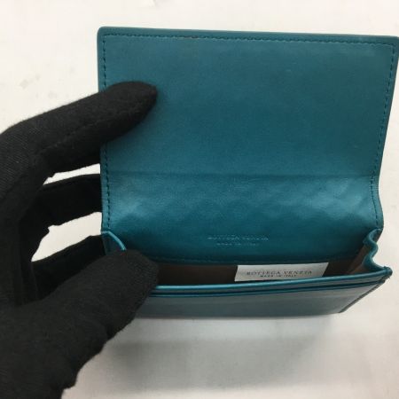  BOTTEGA VENETA ボッテガヴェネタ 名刺入れ カードケース イントレチャート ブルー